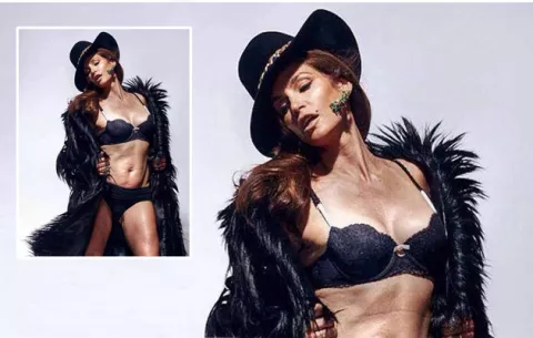 La foto sin retocar de Cindy Crawford provoca debate doloroso