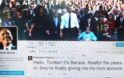 Obama estrena cuenta personal en Twitter