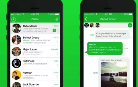 Aplicación que transforma mensajes de Twitter en un "WhatsApp"