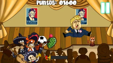 Mexicanos crean juego de video donde golpean a Donald Trump