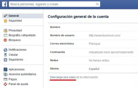 ¿Sabías que puedes descargar tu historial completo de Facebook?