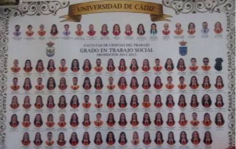 El perro guía de un alumno ciego apareció en foto de promoción 