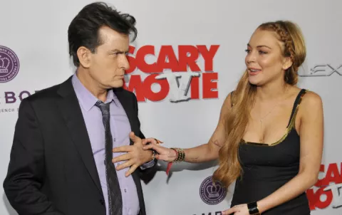 Lindsay Lohan se preocupó con revelación de Charlie Sheen de que es VIH positivo