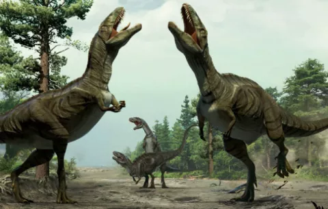Científicos vinculan marcas en el suelo con el apareamiento de los dinosaurios 