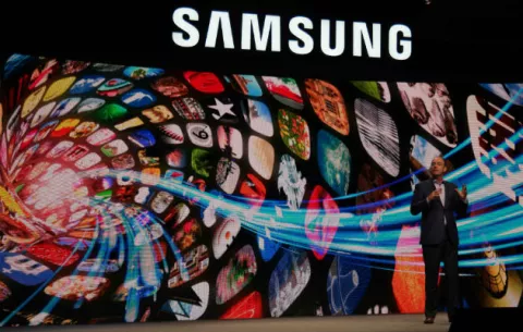 Samsung hizo un escenario con su propia tecnología para presentarse en el CES 2016