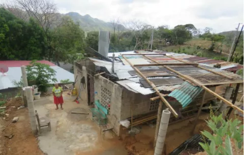 Voladura de techo y árboles caídos en Coclé