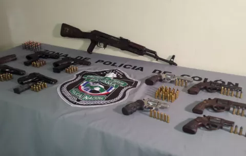Decomisan 10 armas de fuego en Colón