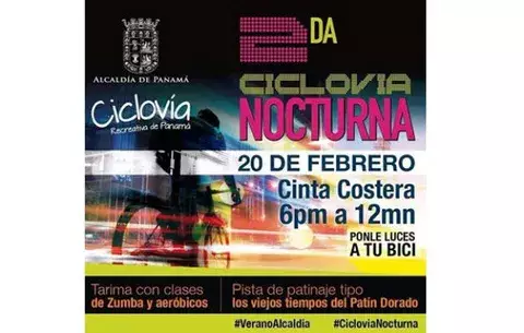 Cerrarán la Cinta Costera por ciclovía nocturna