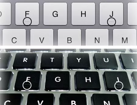 Las letras F y J de tu teclado tienen una raya debajo de ellas, descubre por qué