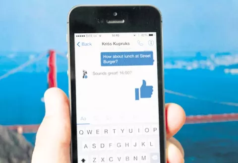 Facebook se enfoca en los resultados de  app de mensajería instantánea