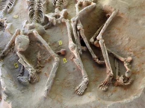 Arqueólogos descubren en Atenas una importante fosa común del siglo VII a.C.