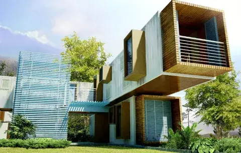 Casa contenedor con fibrocemento, otra tendencia en la construcción