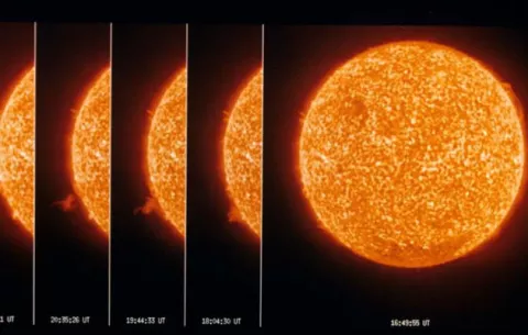 Un satélite de la NASA capta imágenes de una erupción solar