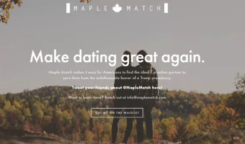 Un portal web  ofrece encontrar   una pareja  anti-Trump para ti