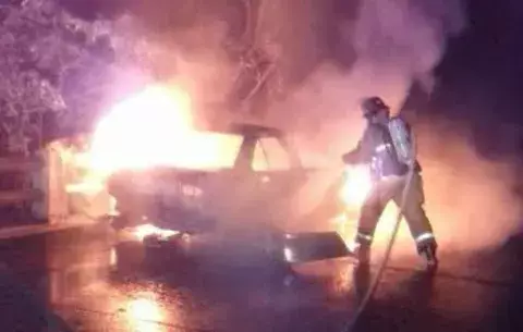 Cabo de la policía se salva de milagro de morir incendiado en Veraguas