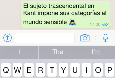 3 palomitas azules en Whatsapp anunciarán la captura de pantalla