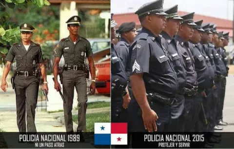 Una imagen, pero dos versiones que hablan sobre la Policía Nacional