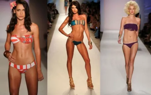Río de Janeiro exhibe diminutos bikinis en desfile de moda