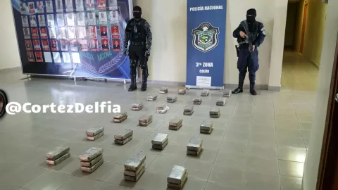 Dos personas investigadas tras decomiso de droga en costa arriba de Colón