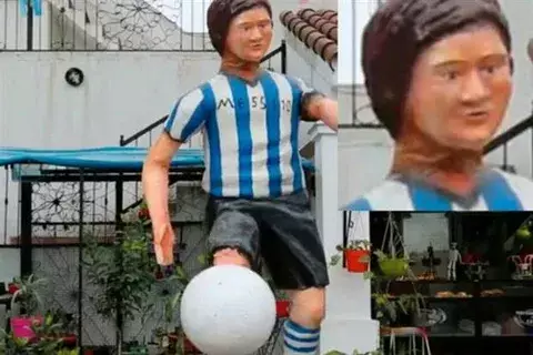 La estatua que provocó que Messi dejara la selección