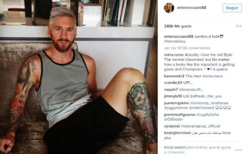 Leo Messi ahora es rubio