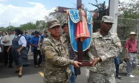 Celebran los 345 años de la llegada de la imagen de Santa Librada 