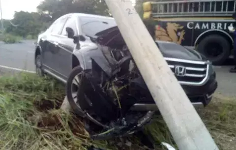 Víctima 43 por accidente de tránsito en Chiriquí, chocan contra objeto fijo 
