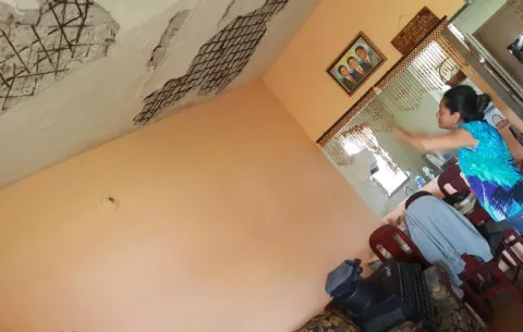 En los Cerezos de Vacamonte, cierran un paño de la vía en rechazo a explosiones