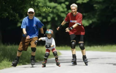 Rollermanía: la tendencia de hacer deporte en familia