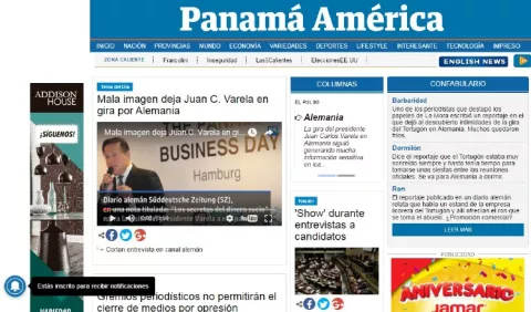 Panamá América digital ahora con notificaciones para la PC