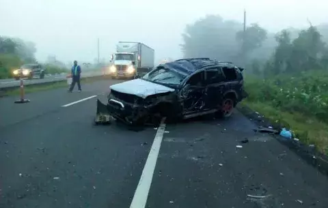 Articulado impacta con una camioneta en La Mesa de Veraguas 