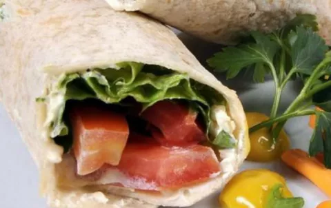 Wrap de vegetales: rico, nutritivo y muy fácil de hacer