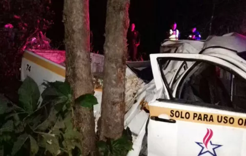 Vehículo de Pandeportes se estrella con árbol en Veraguas 