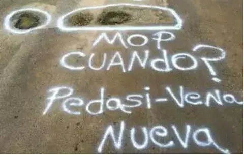 Pintan carretera de Pedasí por sus malas condiciones