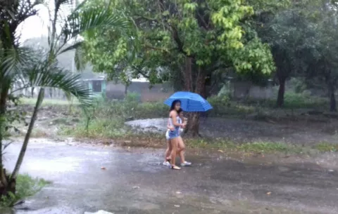 Fuertes lluvias caen en David acompañados de vientos