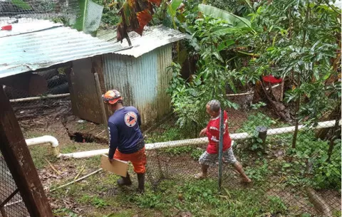 Siete casas en La Sosa de Burunga, en riesgo de derrumbe