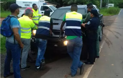 Seguridad de Minera Panamá es herido con piedra en el rostro 