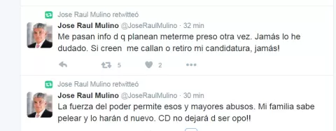 Planean nueva detención contra Mulino