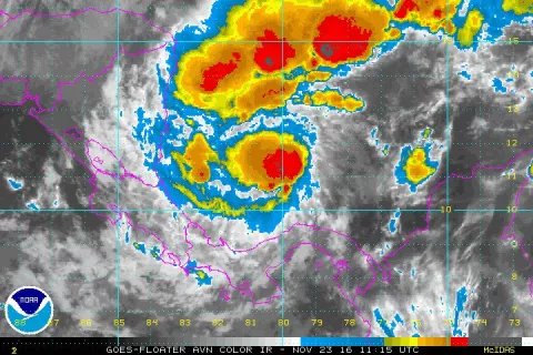 Otto llega a categoría dos con vientos de 165 km/h y su furia podría aumentar antes de tocar tierra