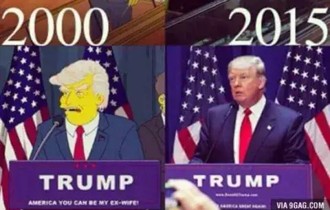 Los Simpson lo hicieron de nuevo: Donald Trump sería presidente
