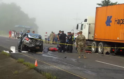 Triple colisión deja un muerto y tres heridos en Veraguas