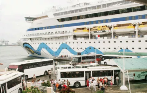 Transportistas de turismo de Colón no ven beneficios de los cruceros