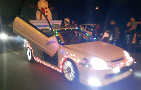 Llamativos desfiles de Navidad en Boquete y Volcán
