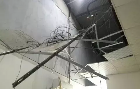 Al mejor estilo del "hombre araña" intentan robar en oficina de pago