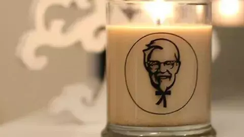 Crean vela con olor a pollo frito de KFC