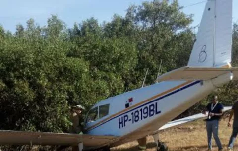 Aeronave se accidenta en Chitré tras sufrir desperfectos mecánicos