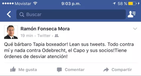Fonseca Mora recibe 'guantera' en redes por criticar a Tapia