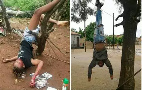 Se desata la moda en redes de fotografiarse como un muerto