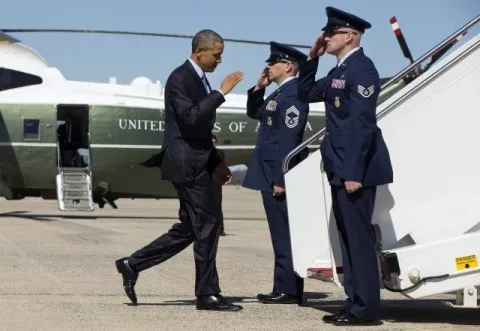 Obama hará hoy su último vuelo en el Air Force One como presidente