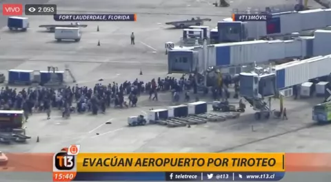 Se registra un tiroteo en aeropuerto de Fort Lauderdale de Florida